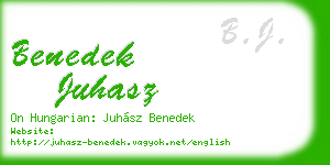 benedek juhasz business card