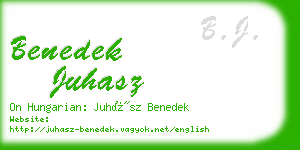 benedek juhasz business card